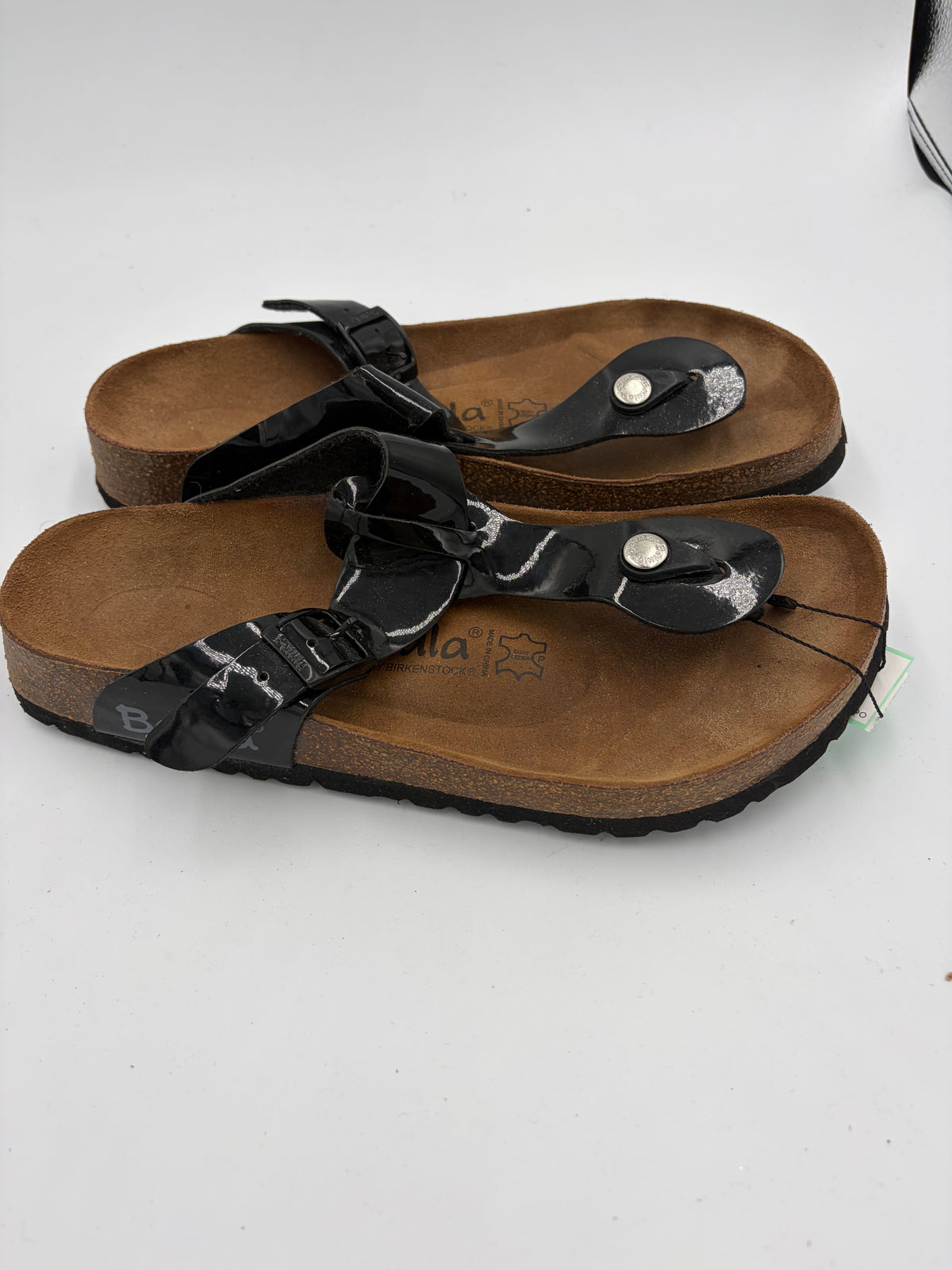 black Birkenstock plastic thong sandal betula, 40