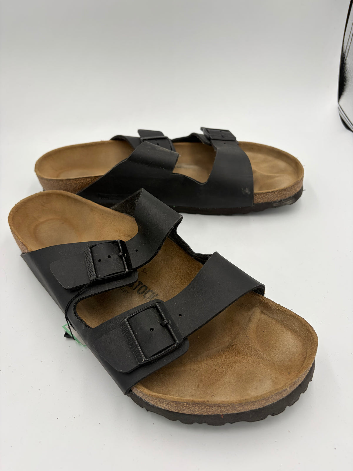 black Birkenstock double buckle sandal, 46