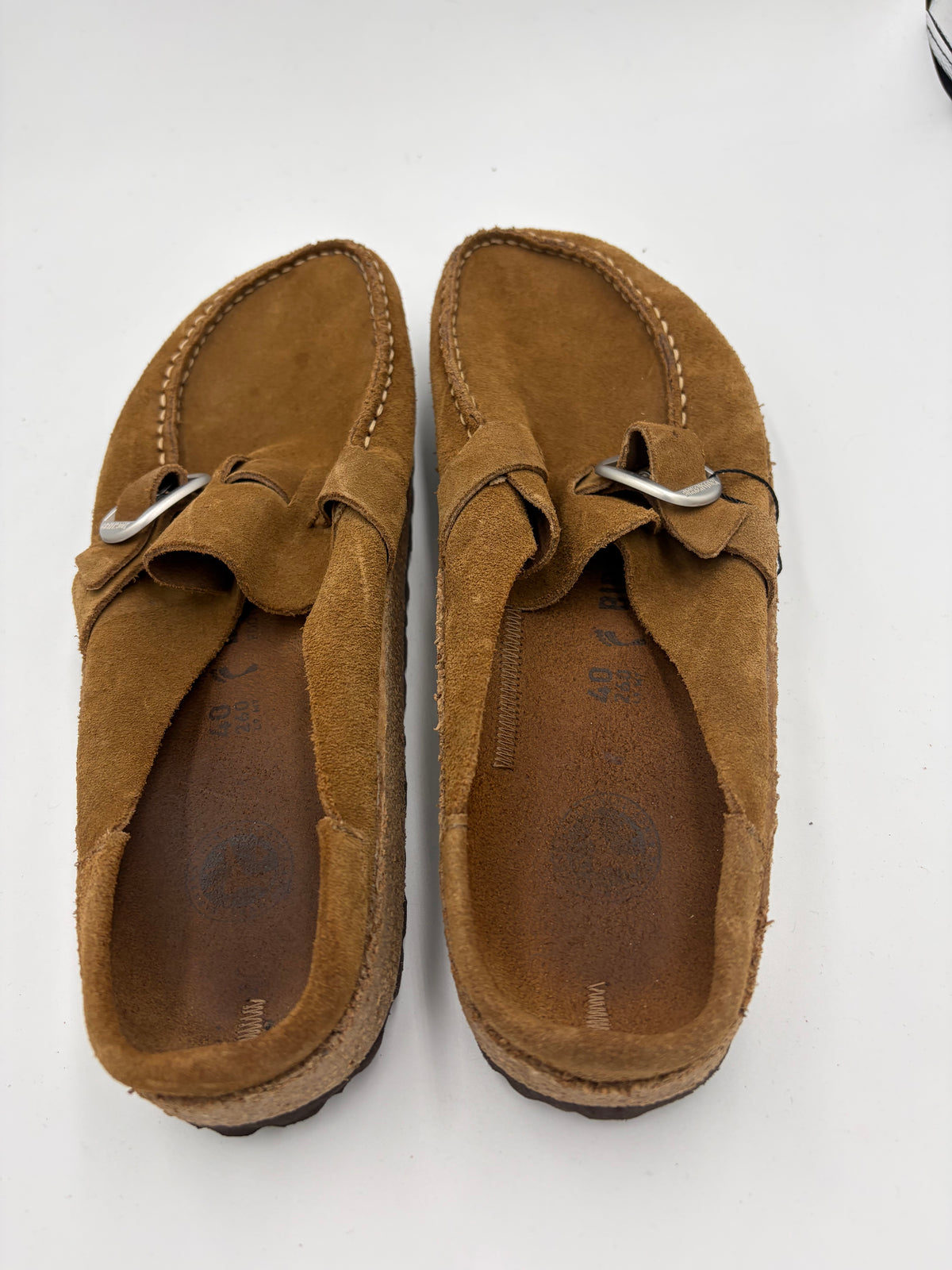 brown Birkenstock suede mocassin, 40
