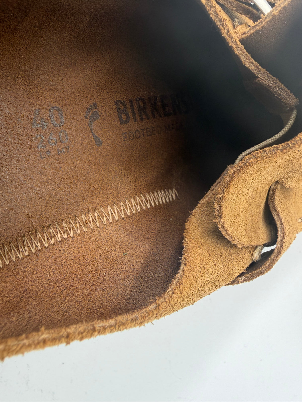 brown Birkenstock suede mocassin, 40