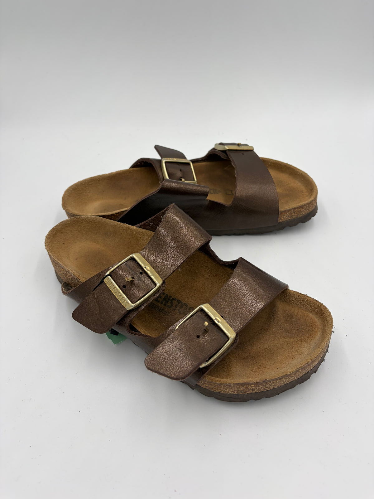 brown Birkenstock double buckle sandal, 38
