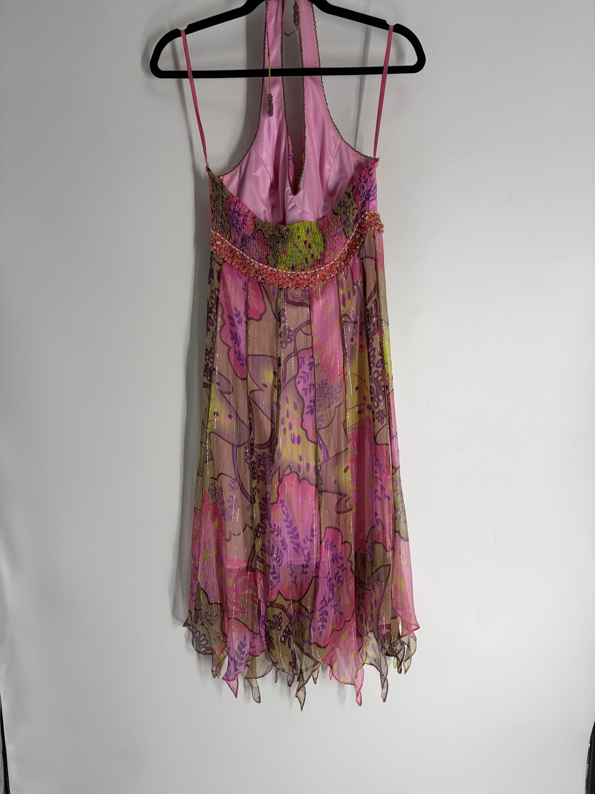 Pink Sue Wong Beaded Y2K Dress, 6