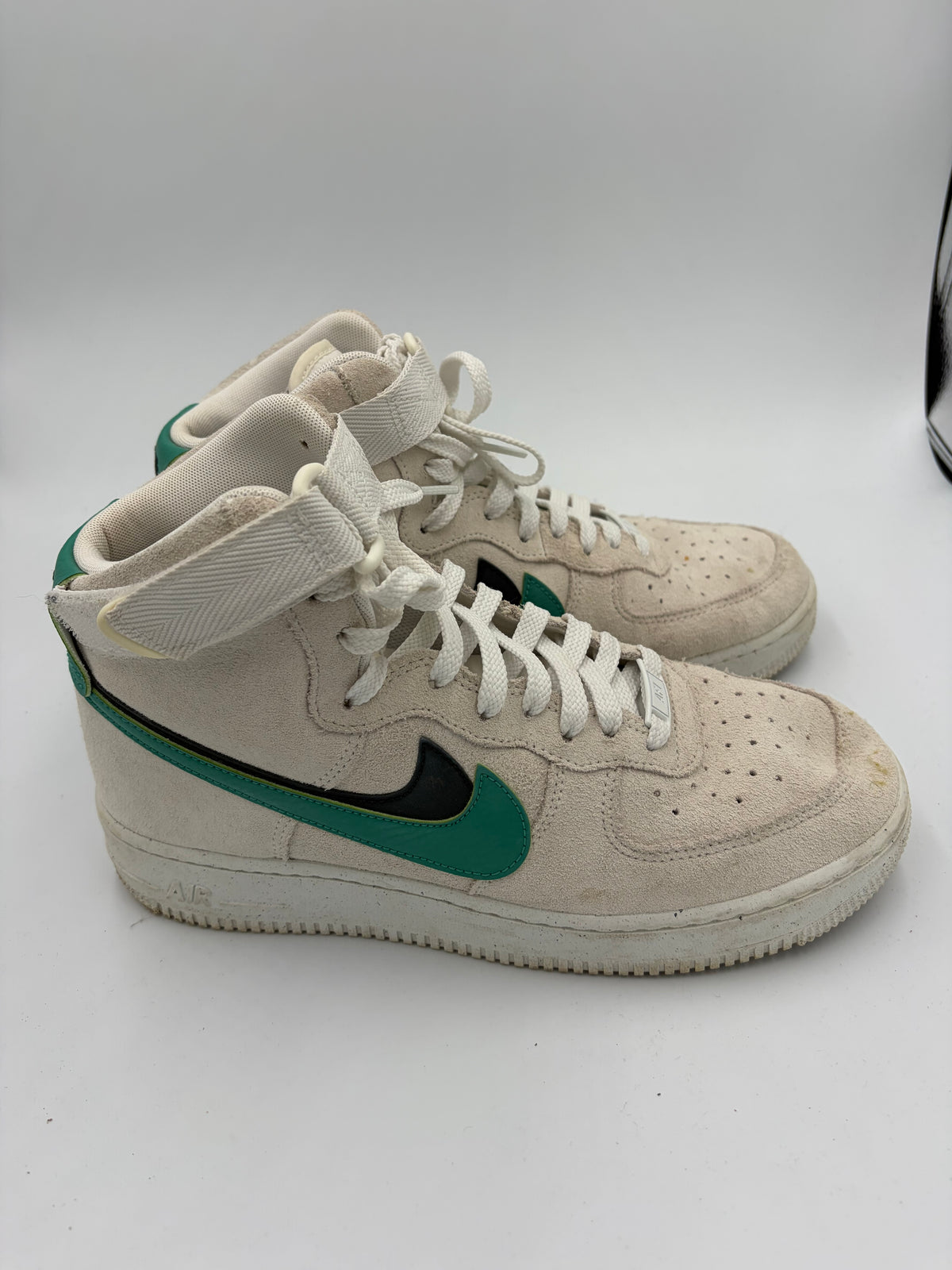 Gray Nike Suede High Top Air, 9.5