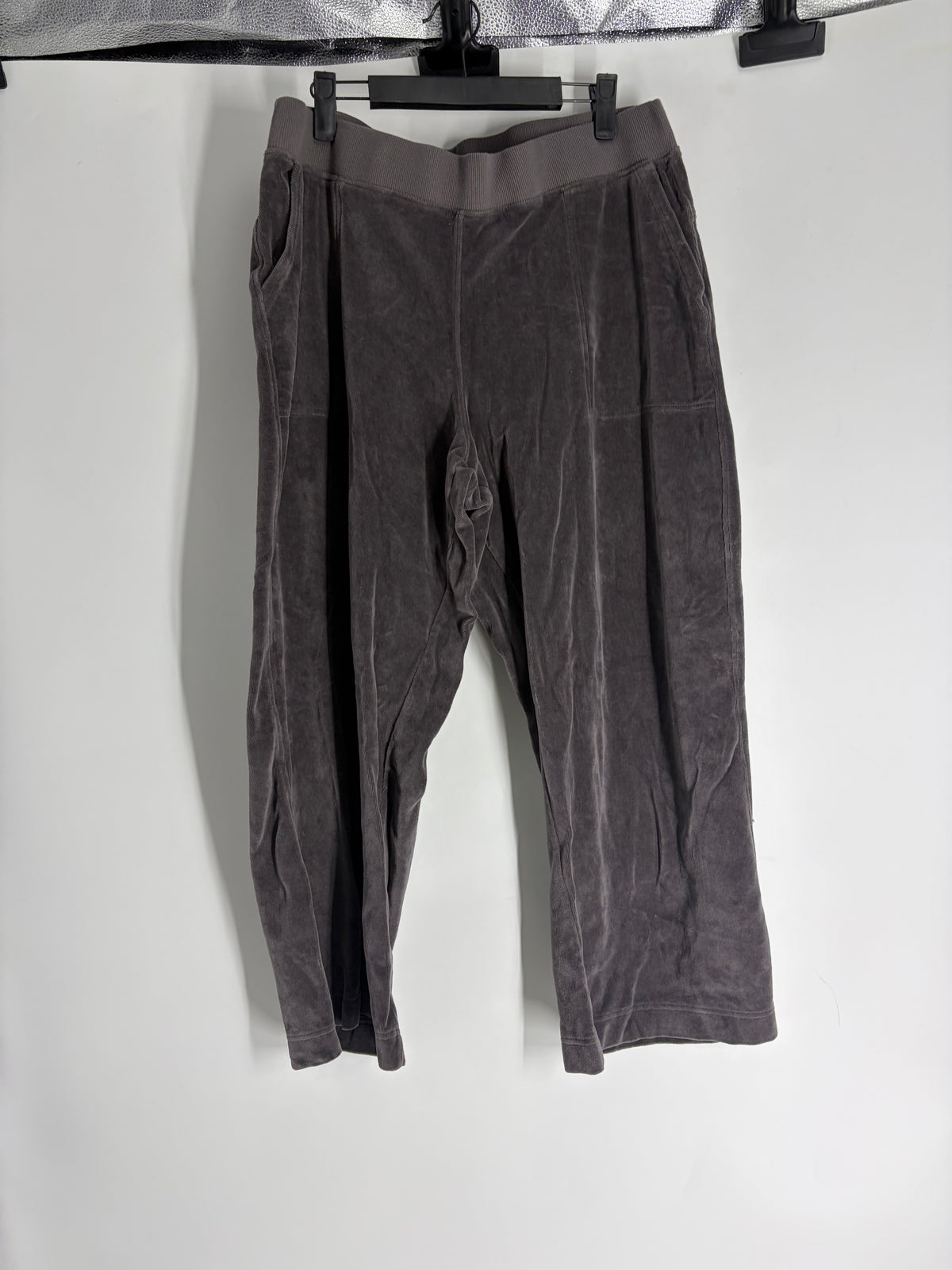 Gray Pact Velour Wide Leg, XL