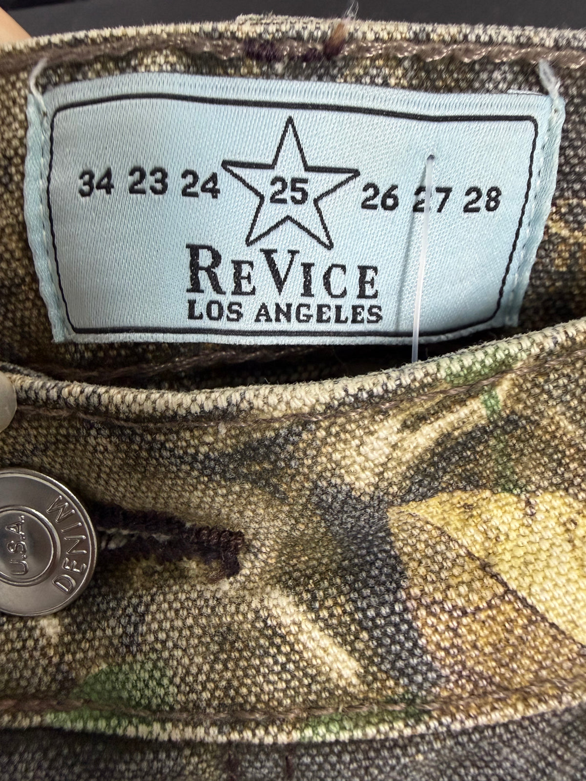Green Revice Camo Wide Leg, 25