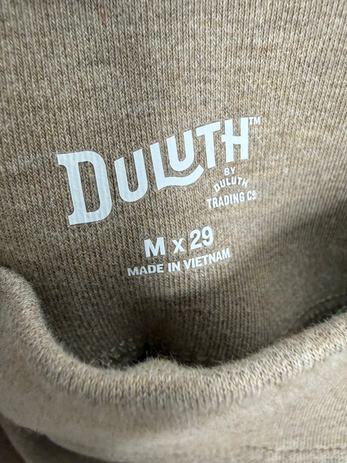 Tan Duluth Straight Leg Sweats, M
