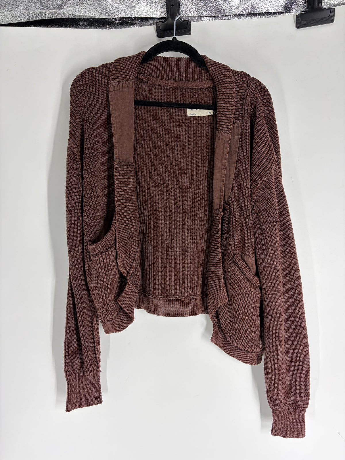 Brown Free People Knit Cardigan, M