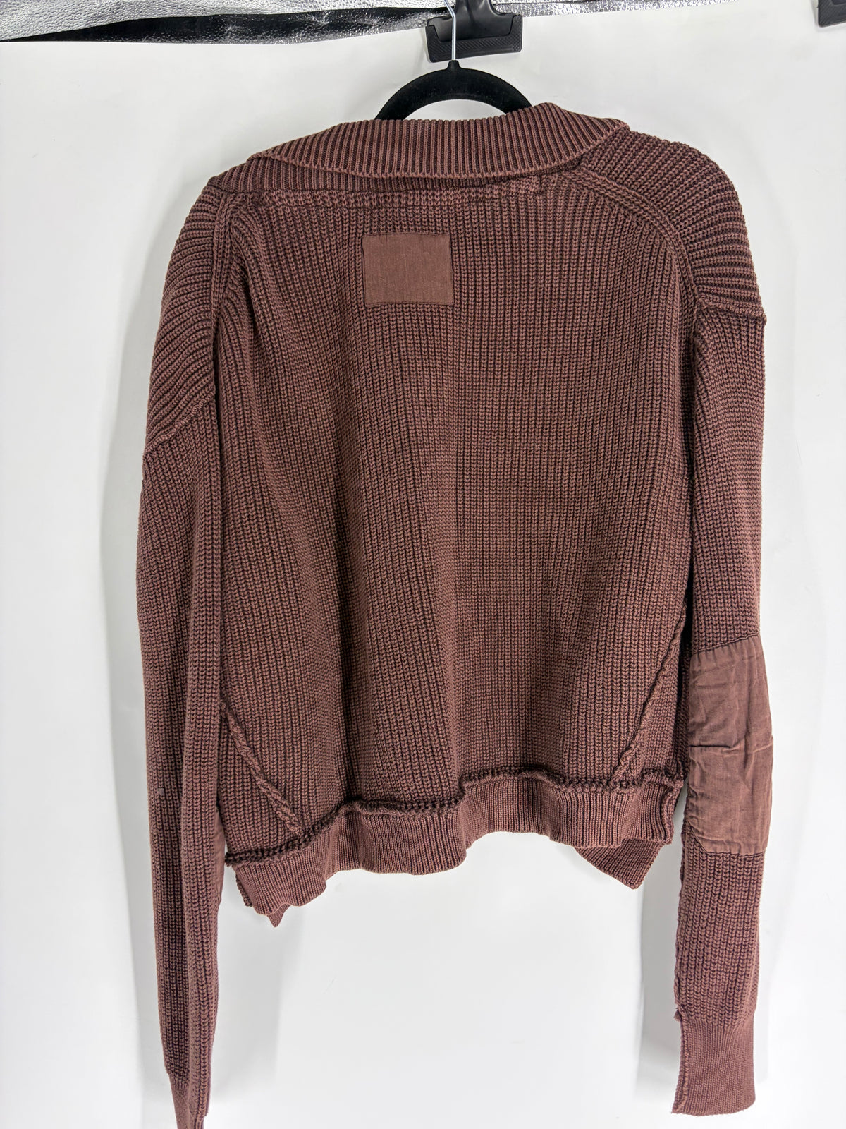 Brown Free People Knit Cardigan, M