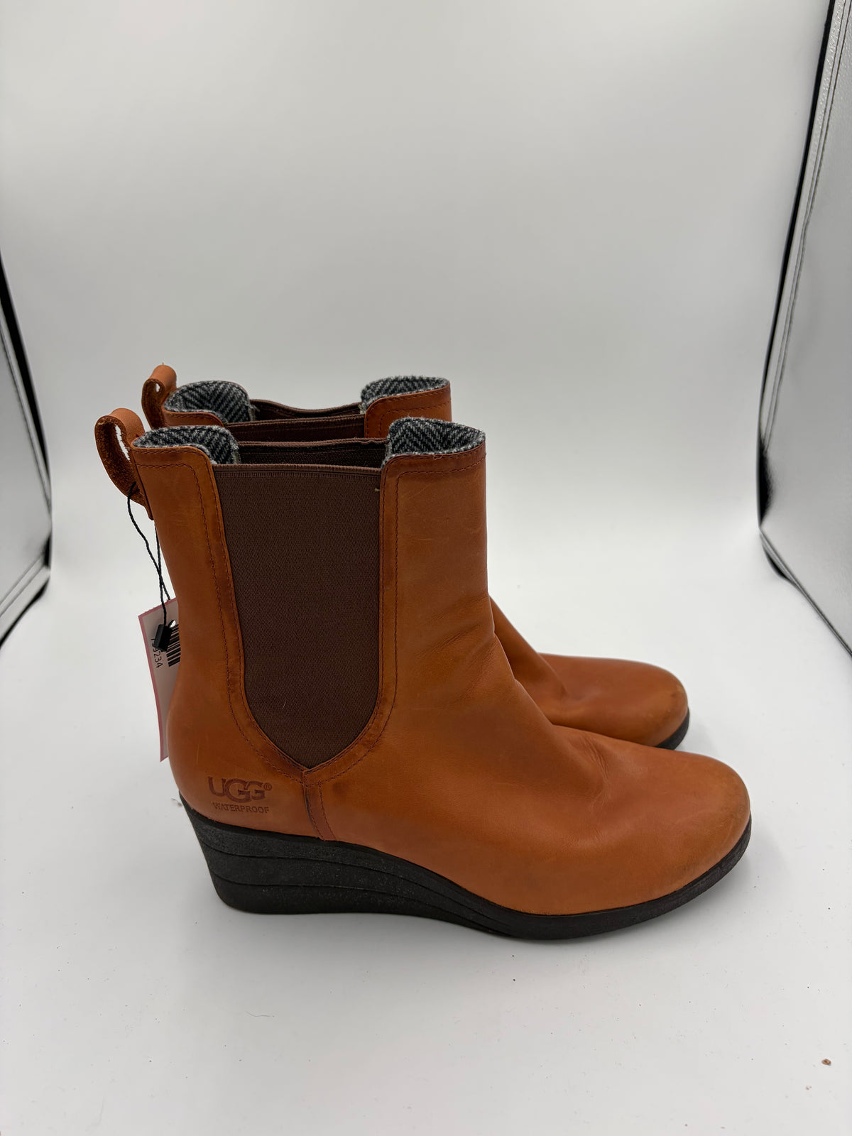 brown Ugg wedge ankle boot, 10