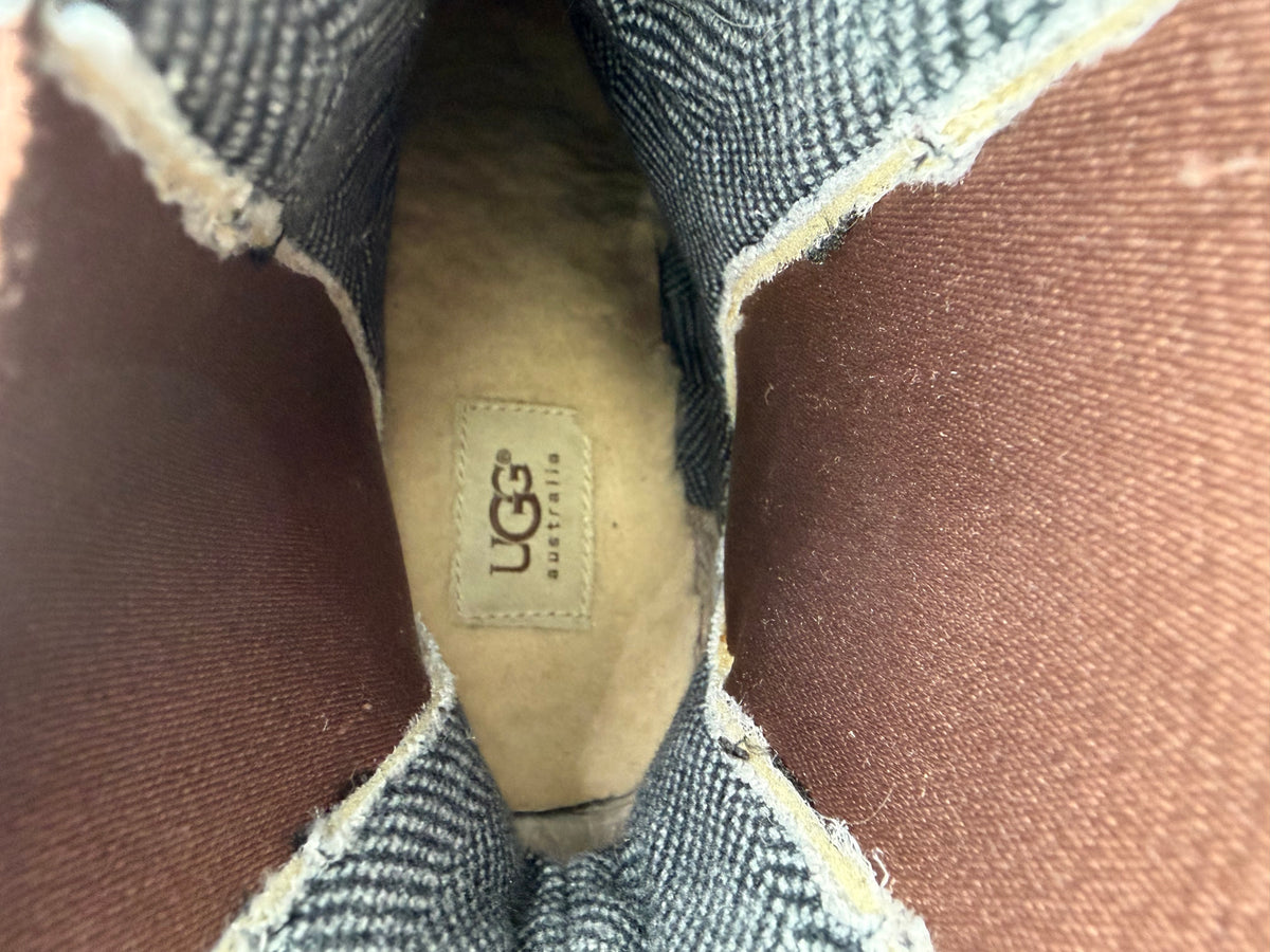 brown Ugg wedge ankle boot, 10
