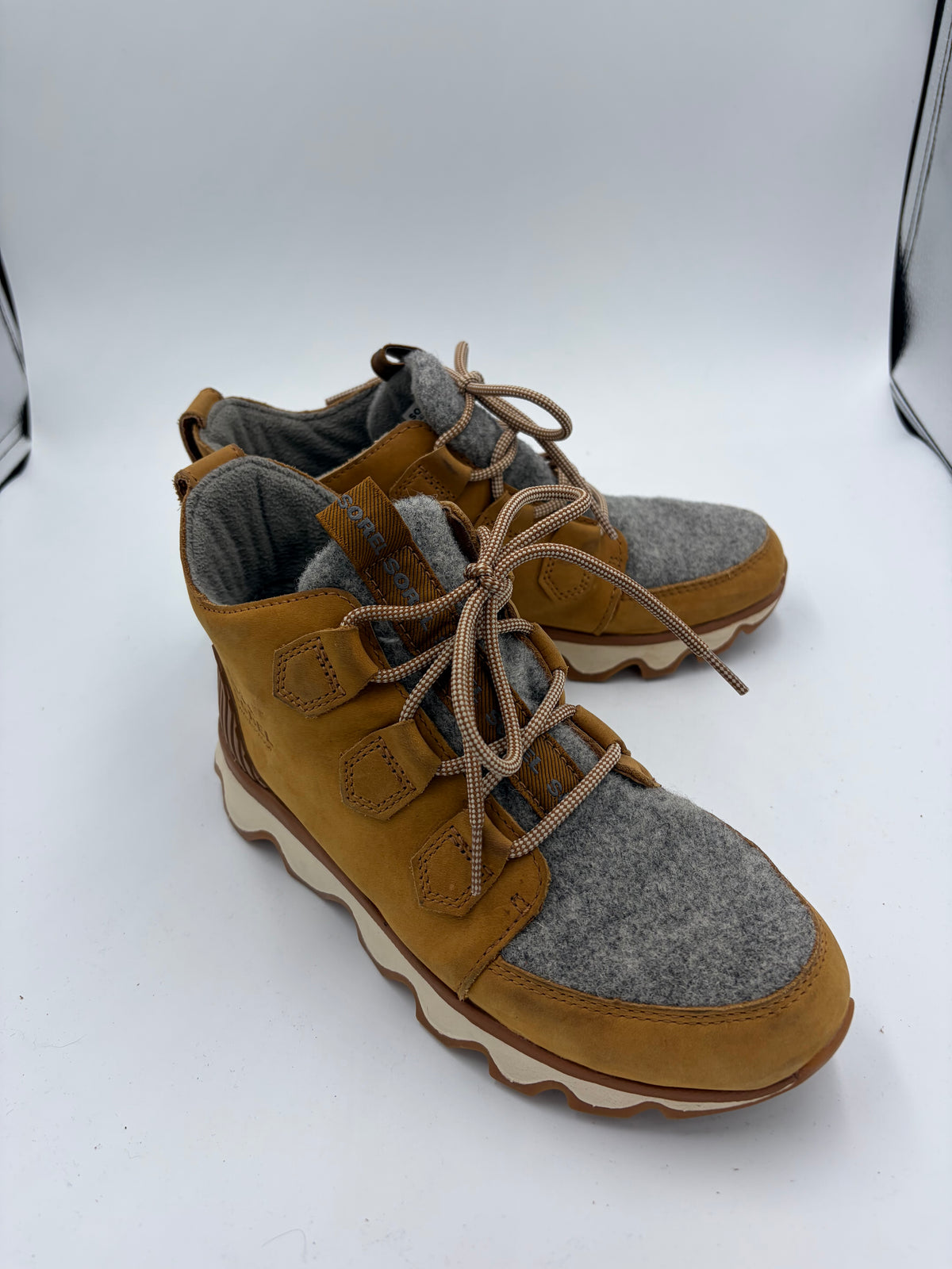 Brown/Grey Sorel Hiking Boots, 7