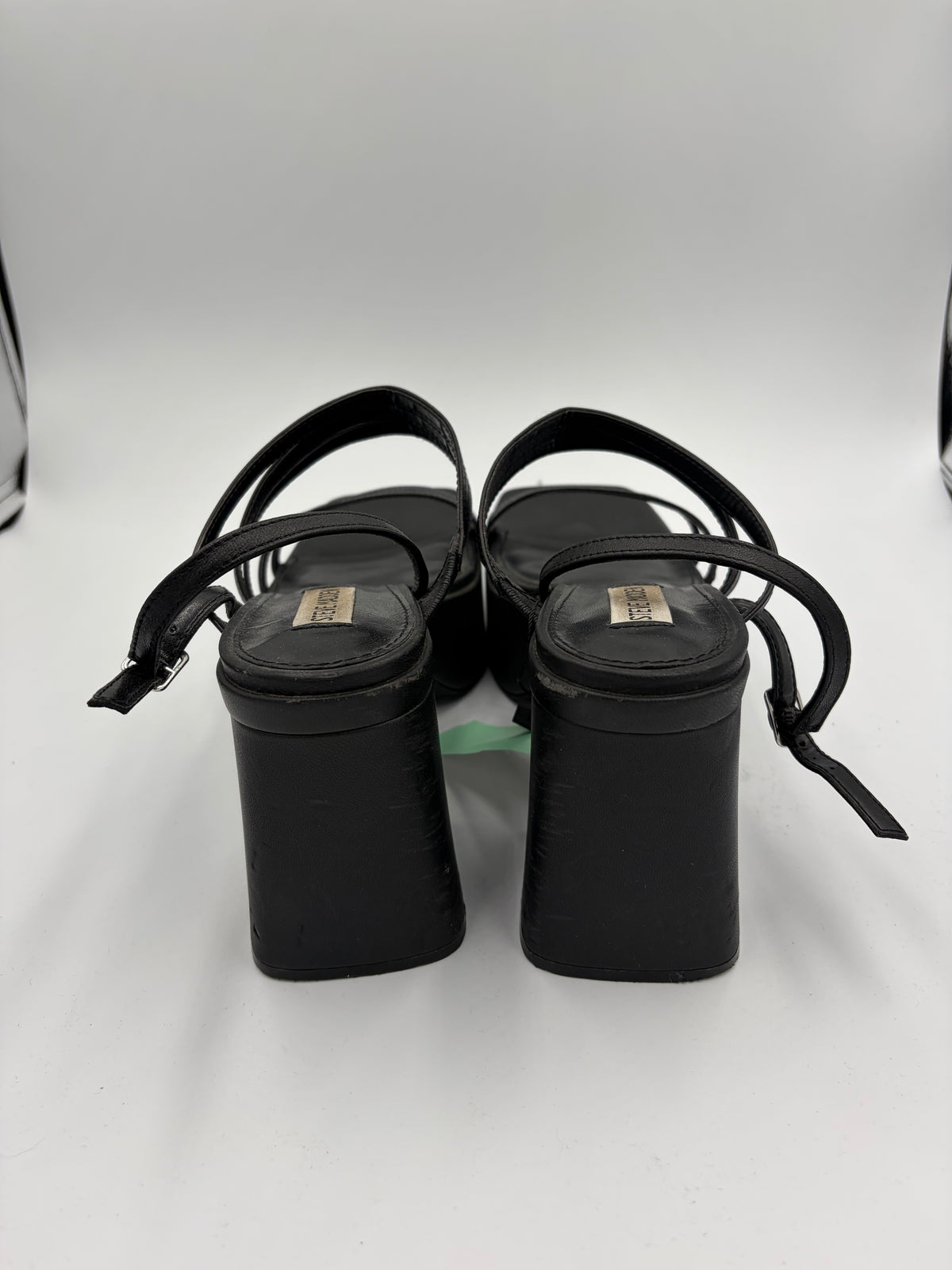Black Steve Madden Platform Sandals, 10