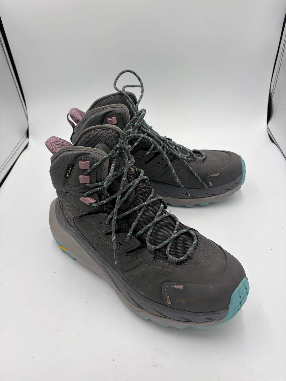 Grey Hoka chunky hiking sneakers, 11