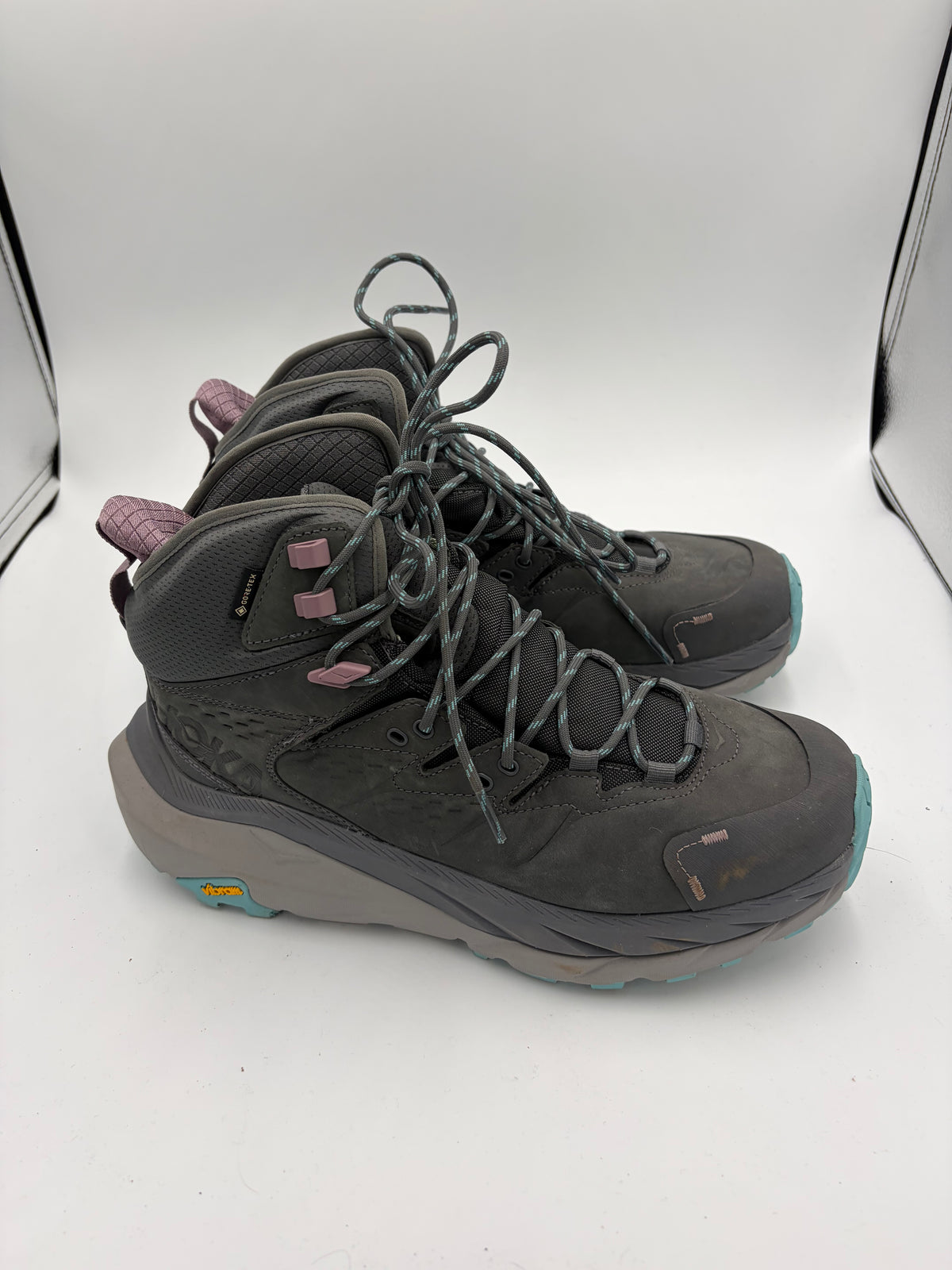 Grey Hoka chunky hiking sneakers, 11