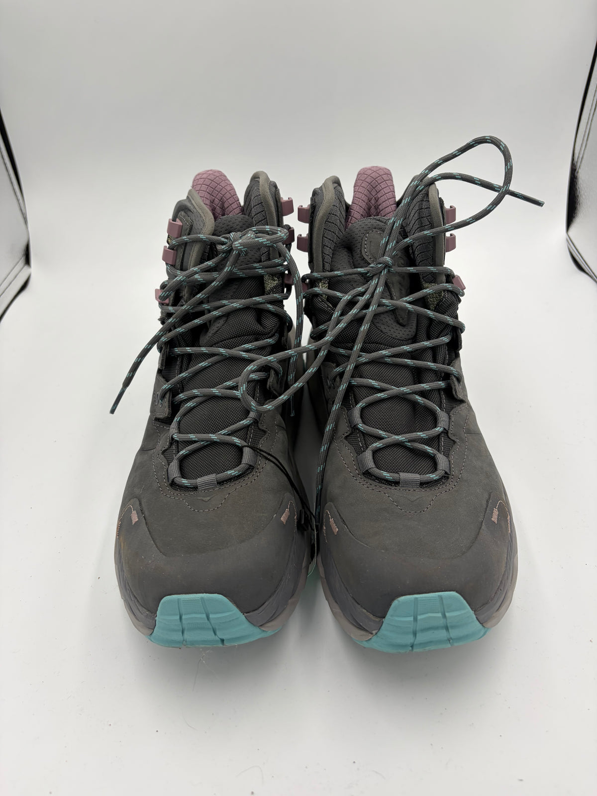Grey Hoka chunky hiking sneakers, 11