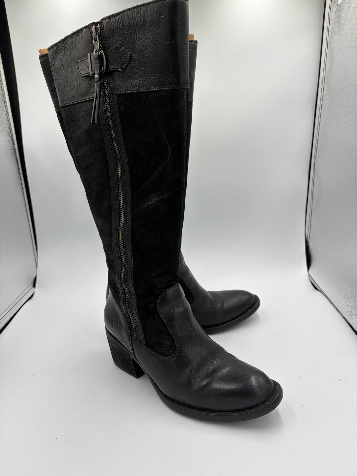 black Baltic Born knee high boots, 7.5