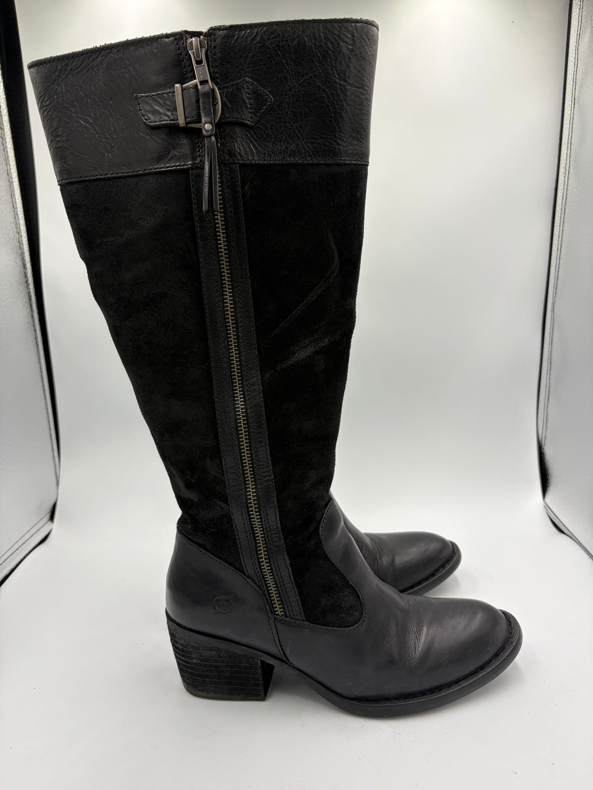 black Baltic Born knee high boots, 7.5