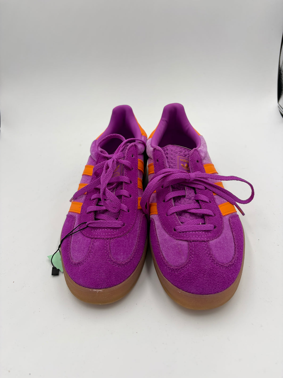 Purple Adidas Gazelles, 9