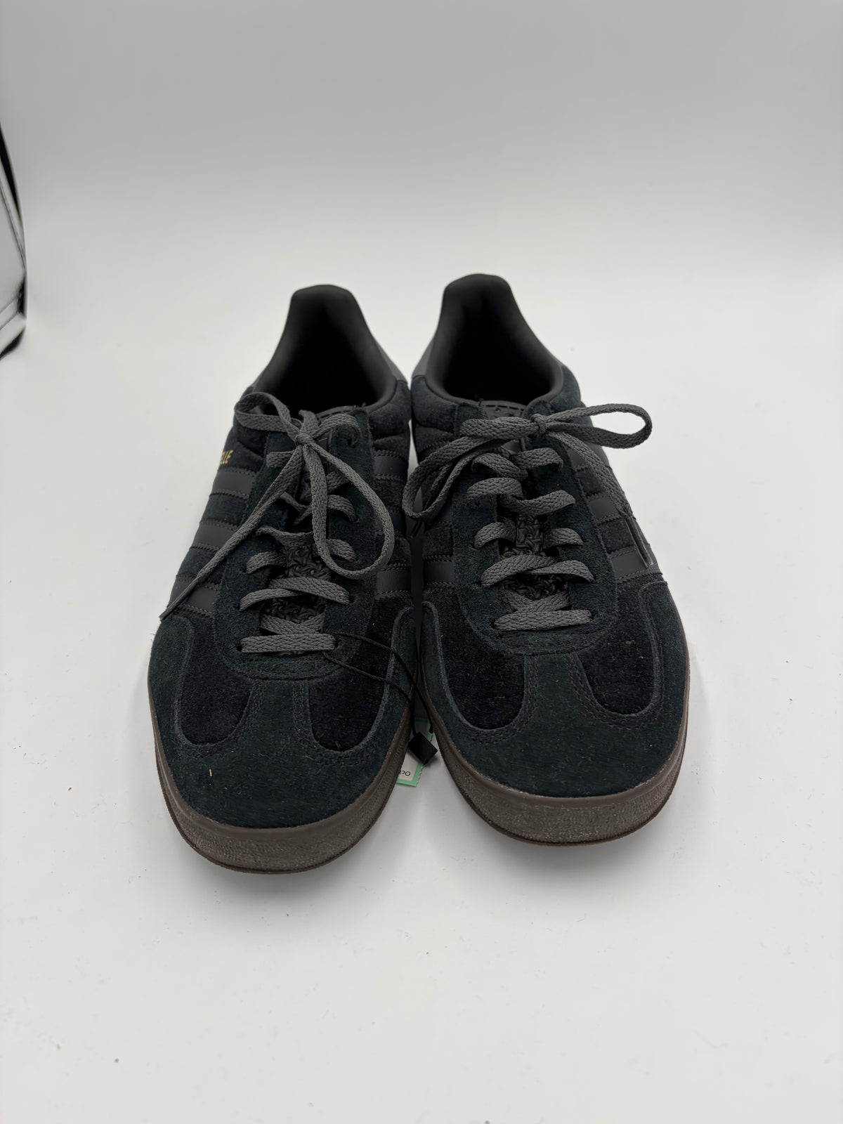 Black Adidas Gazelles, 9