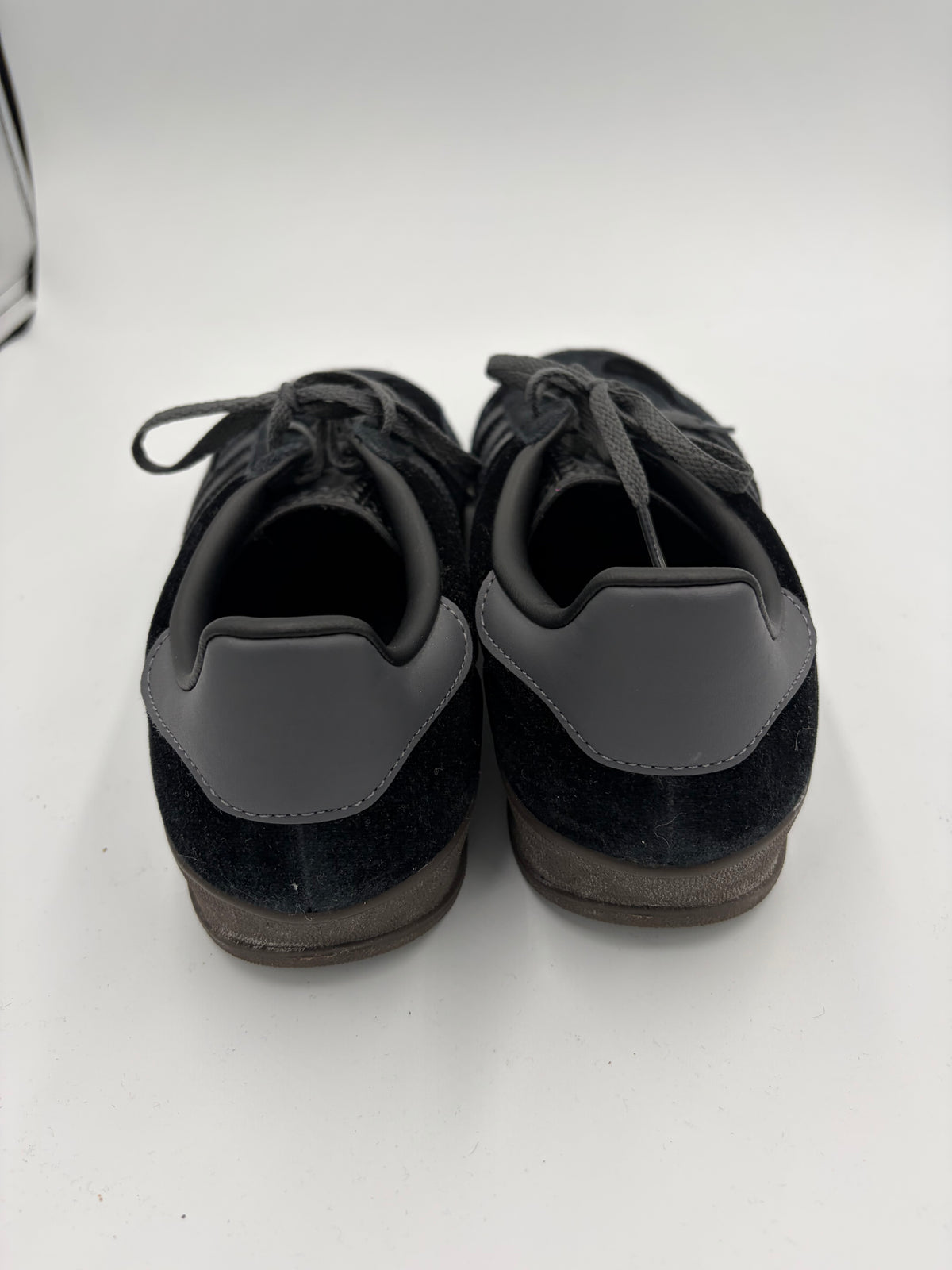 Black Adidas Gazelles, 9