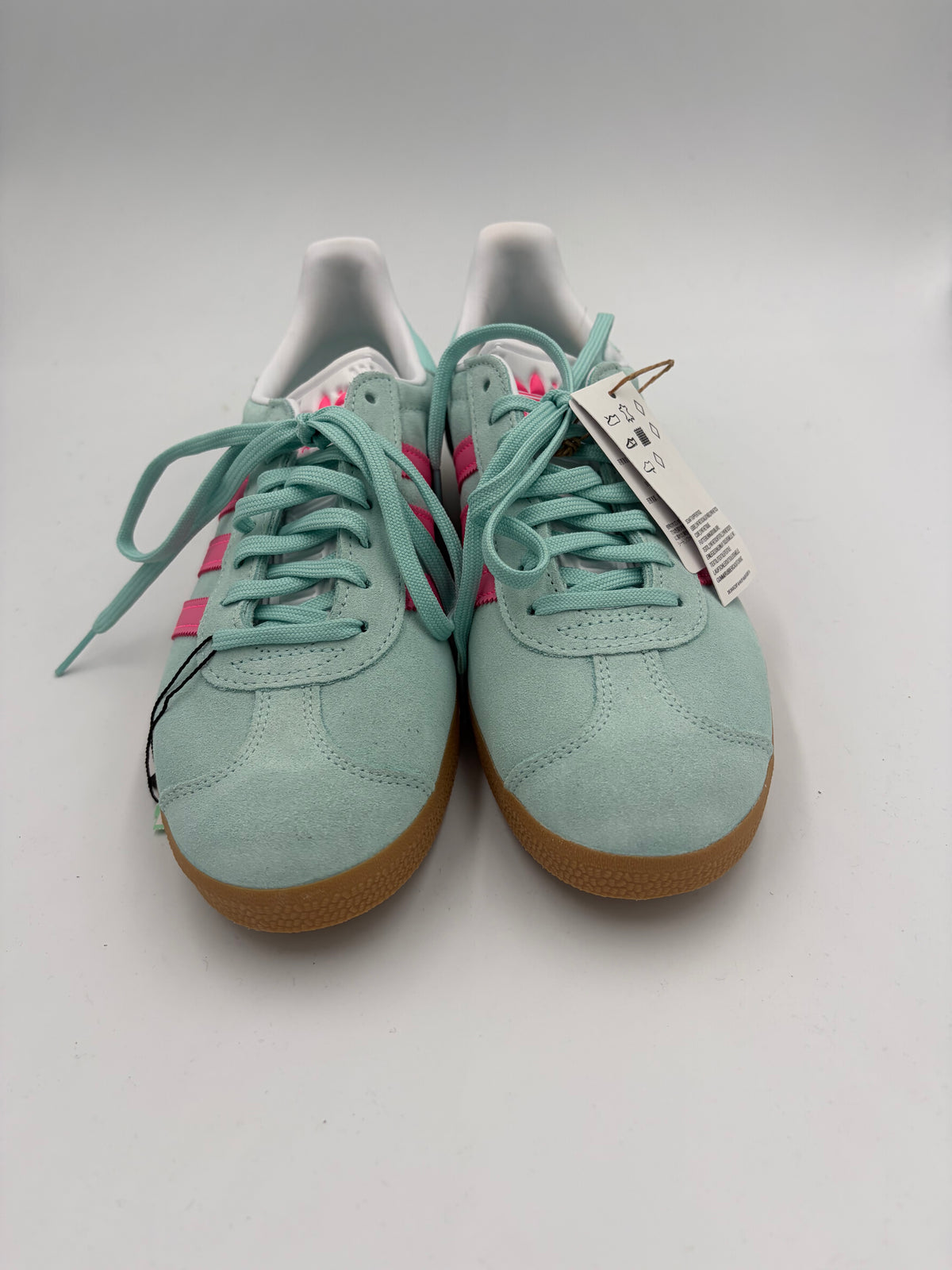 Teal Adidas Gazelles, 9