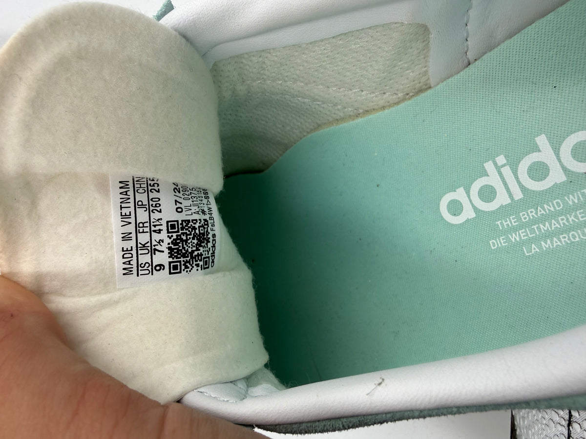 Teal Adidas Gazelles, 9