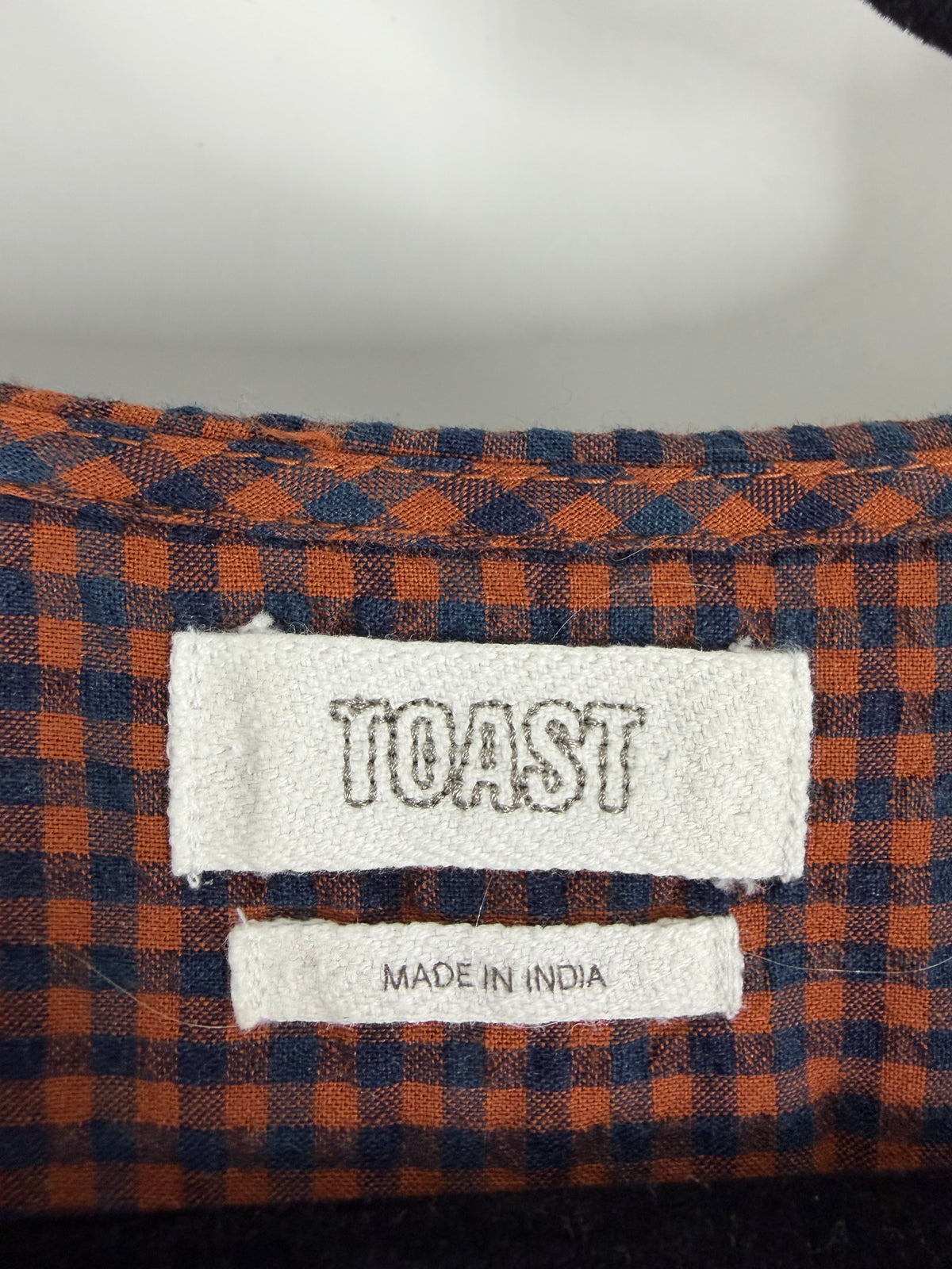 Red Toast Gingham Collared Maxi, 10