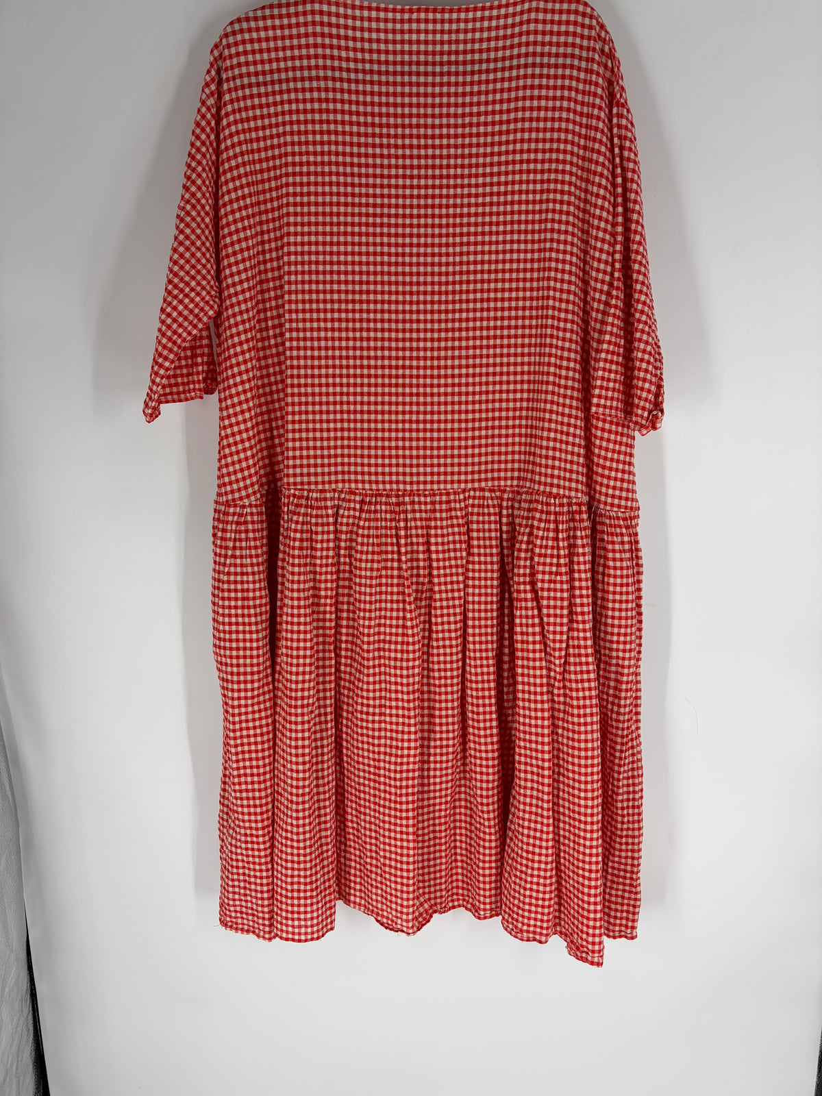 Red Apuntob Gingham Maxi Dress, 2