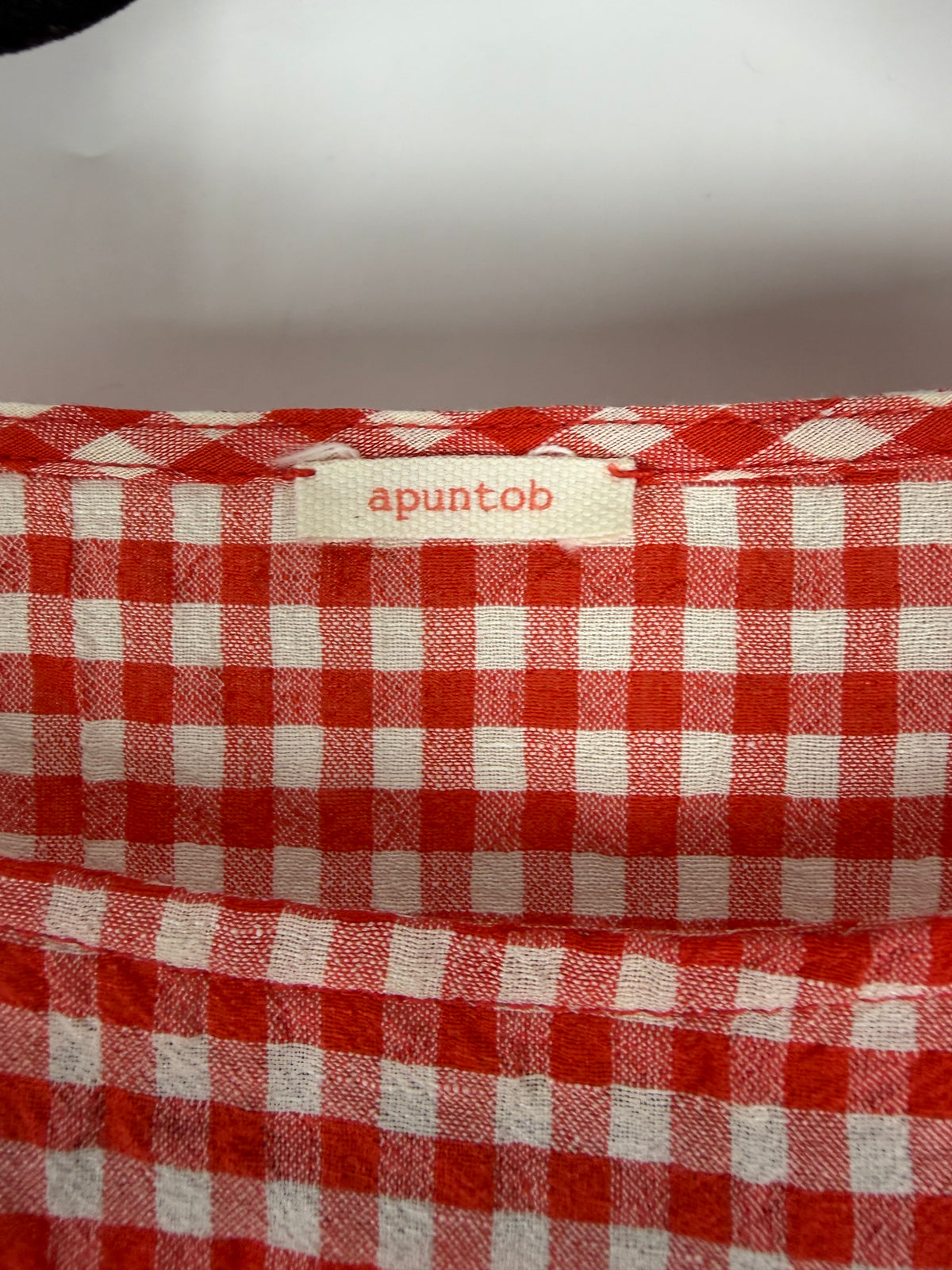 Red Apuntob Gingham Maxi Dress, 2