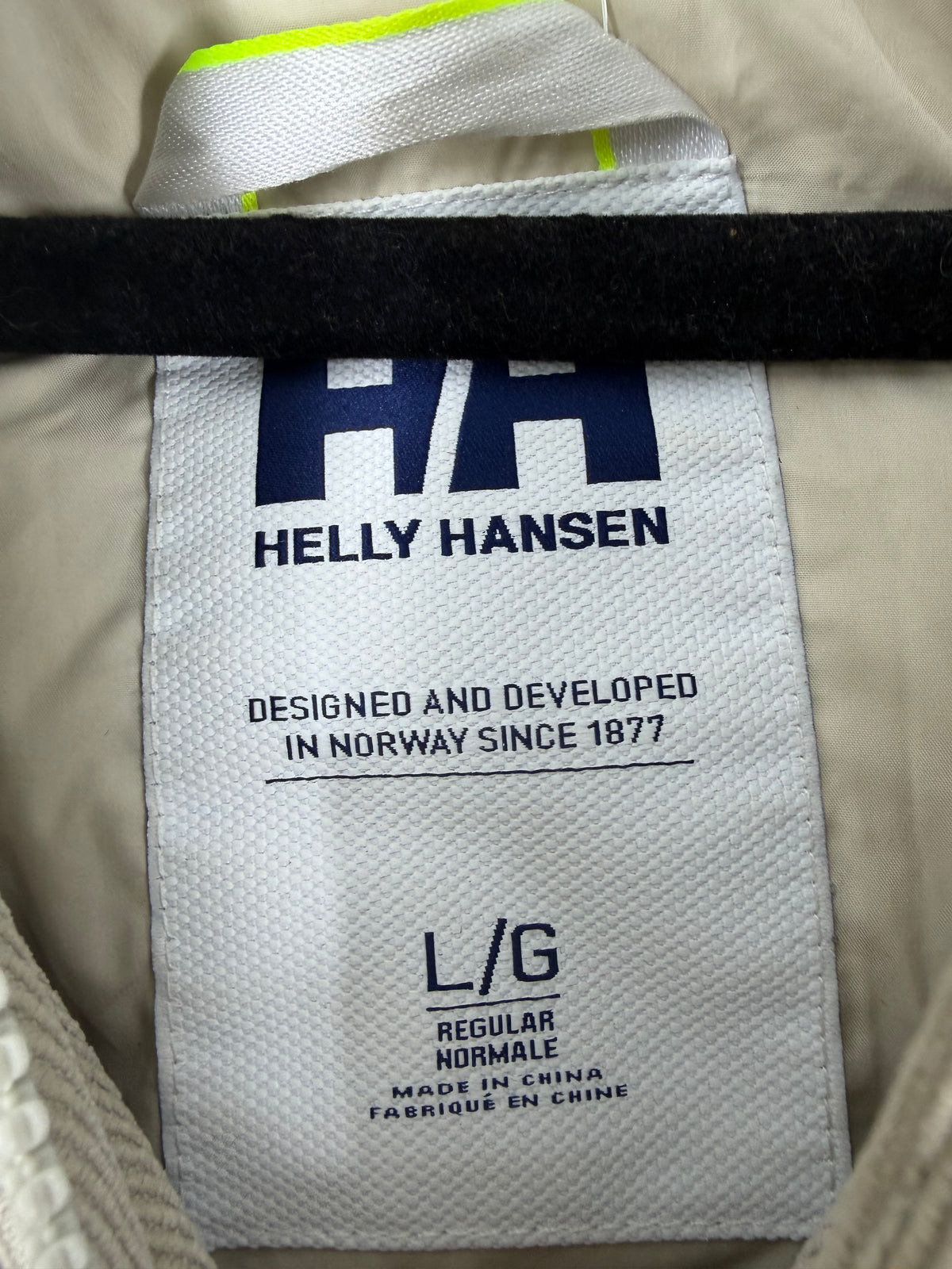 Beige Helly Hansen Corduroy Long Puffer, S