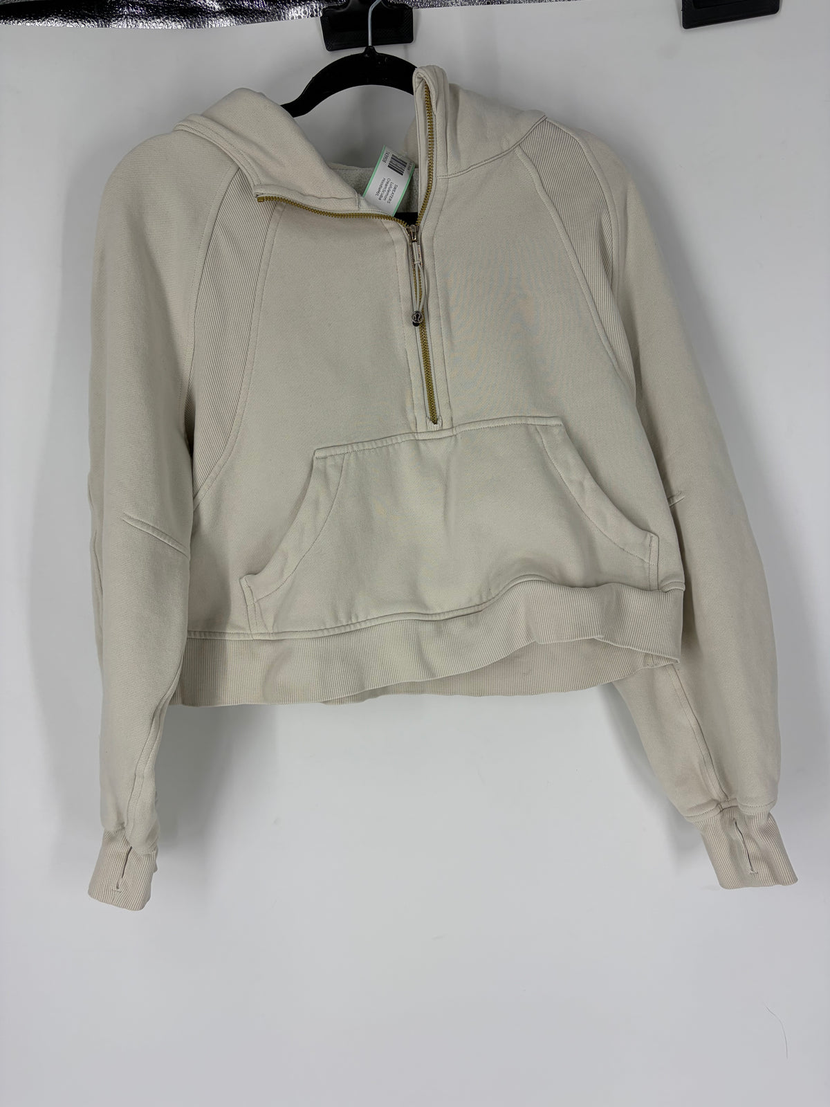 Cream Lululemon Scuba Hoodie, M/L