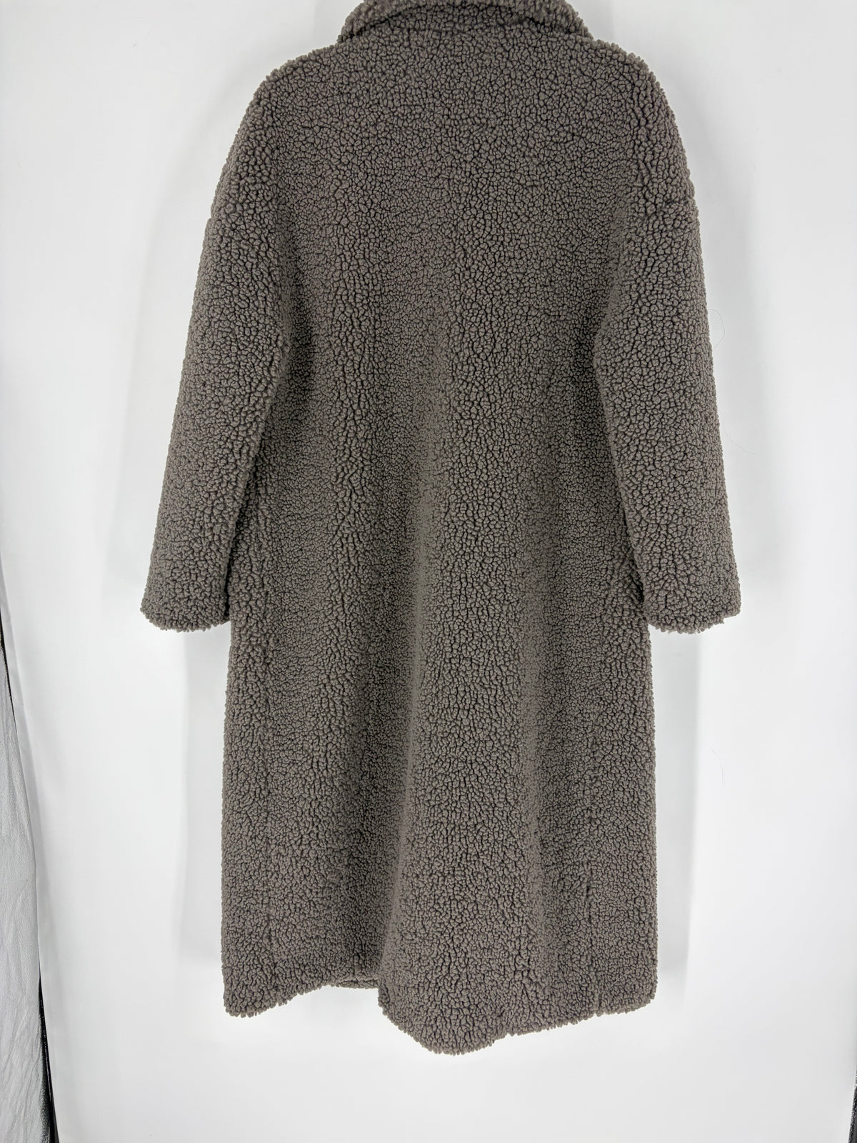 Brown Zara Teddy Long coat, S