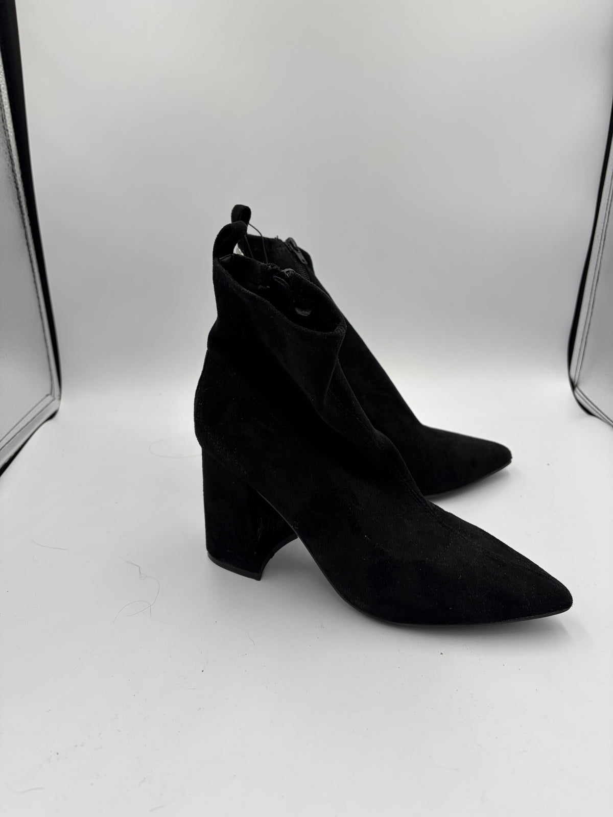Black Steve Madden Heeled Ankle Boots, 9