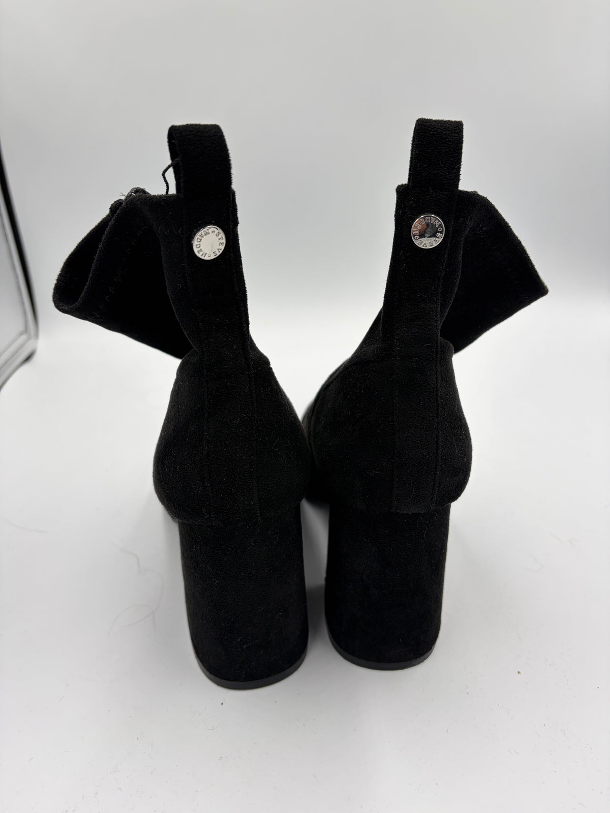 Black Steve Madden Heeled Ankle Boots, 9
