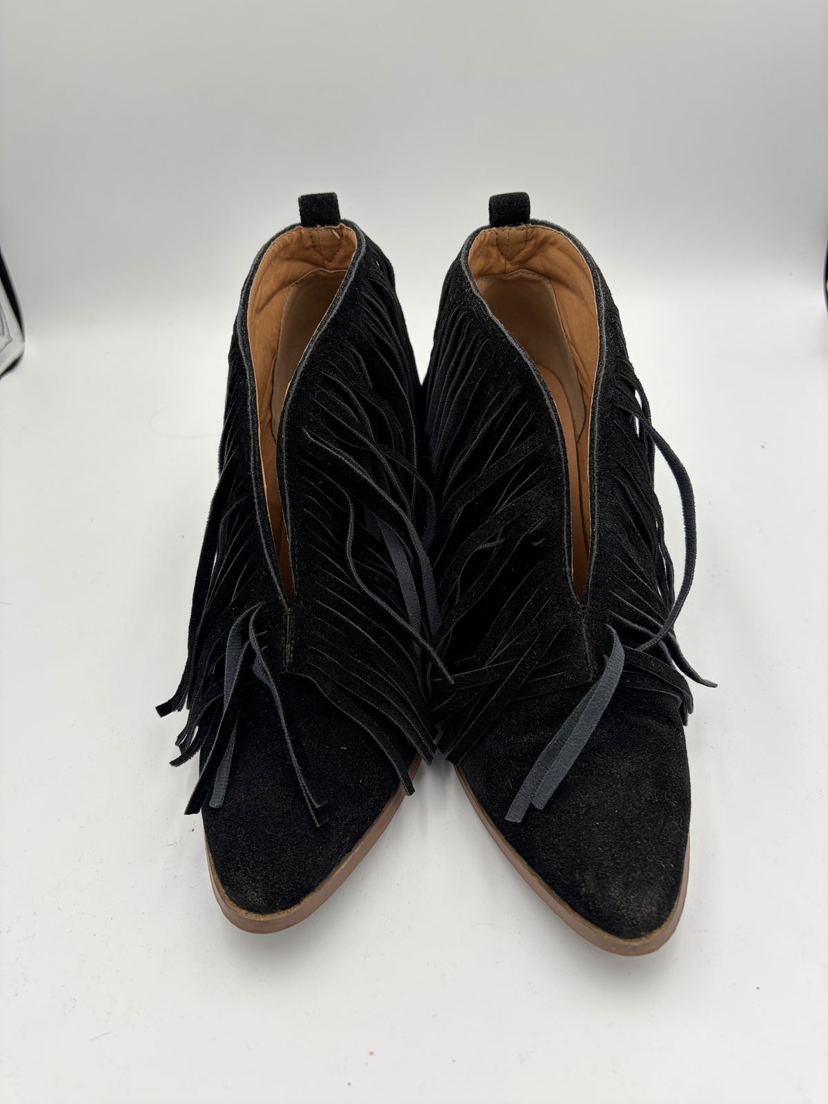 Black  Beast fringe boots, 9