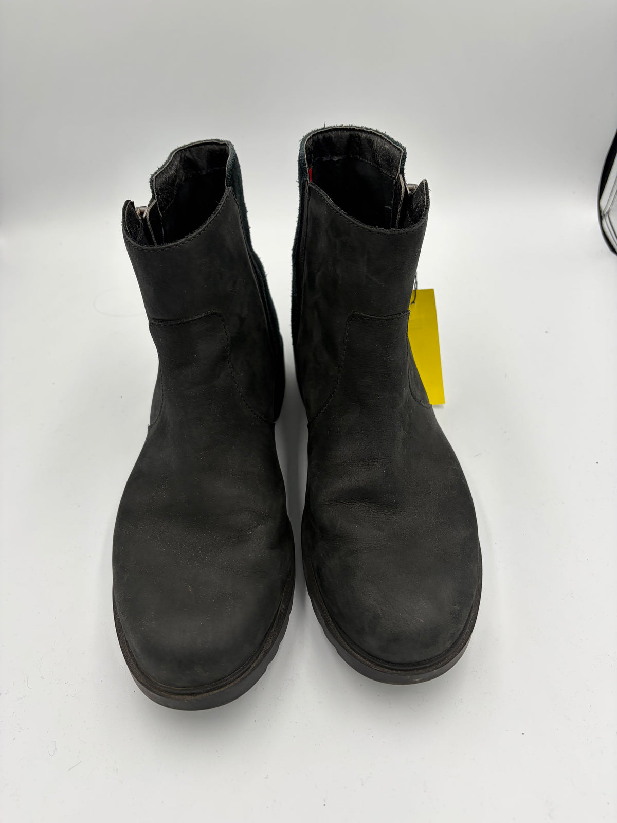 Black Sorel suede zipper boots, 9.5