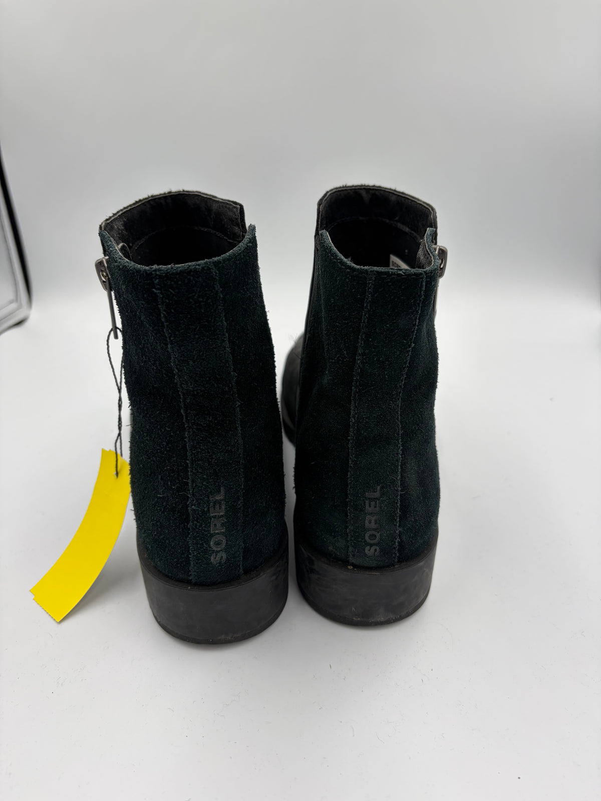 Black Sorel suede zipper boots, 9.5