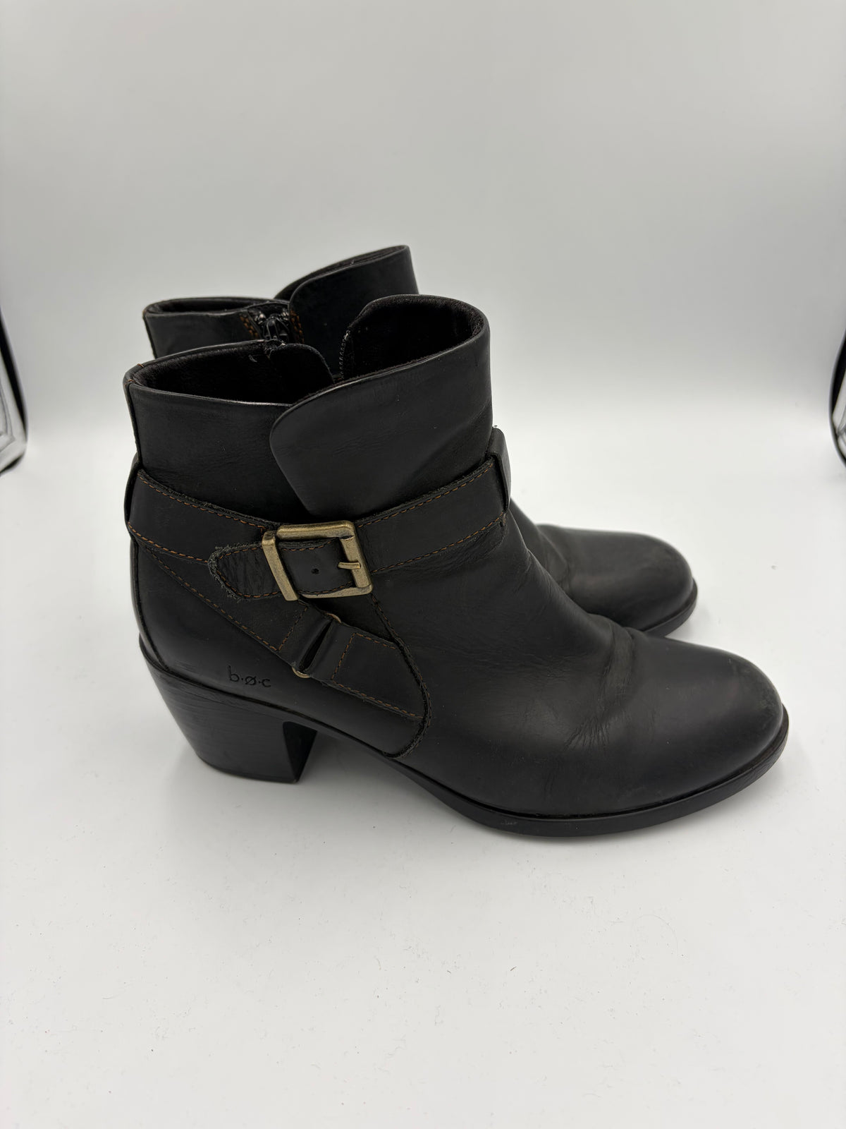 Brown B.O.C. Harness Ankle Boots, 9