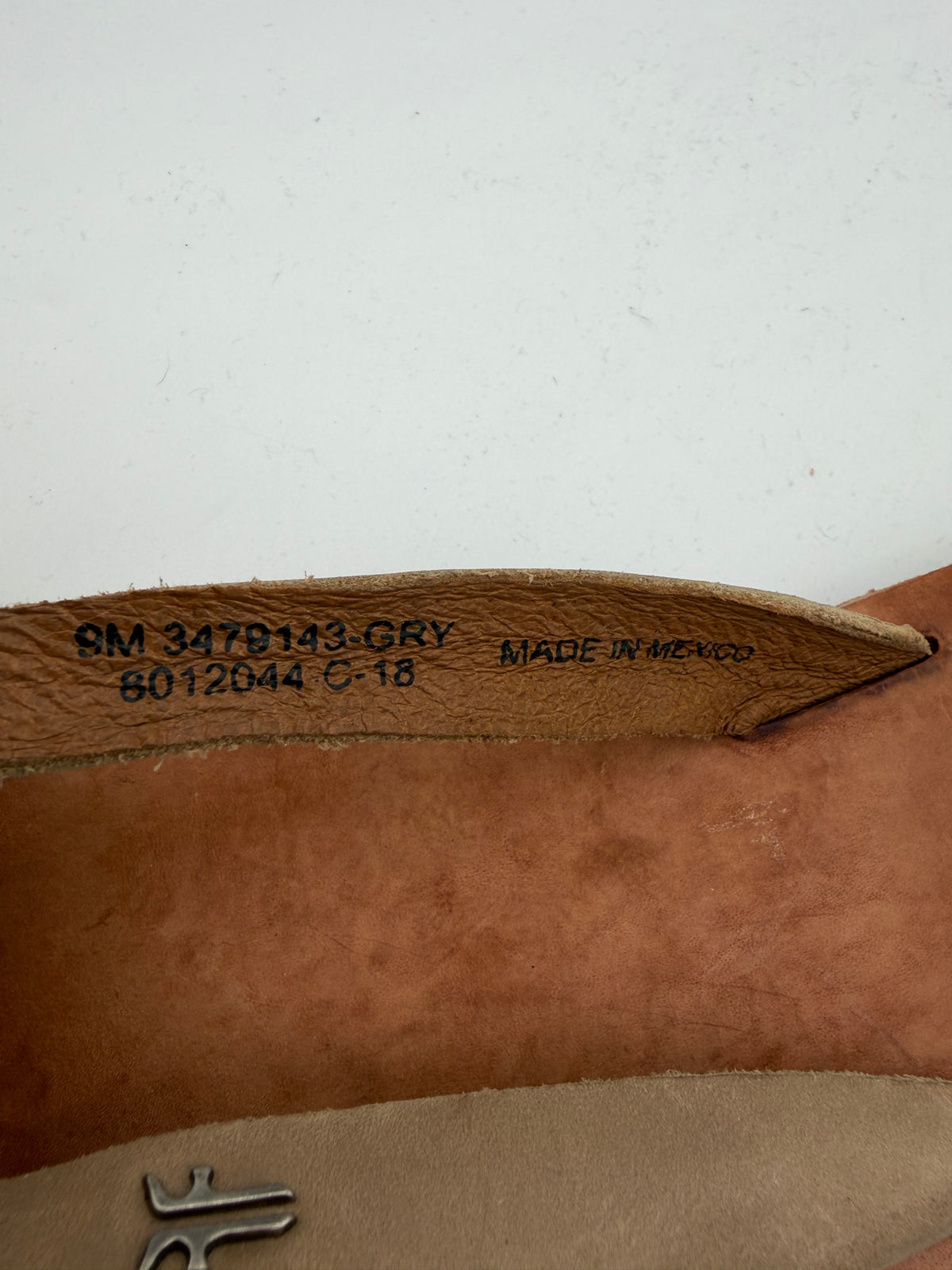 Brown Frye Leather Flip Flops, 9