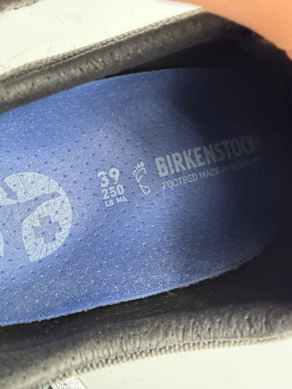 Black Birkenstock sneakers, 39